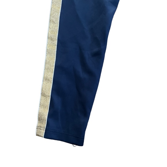 CRYSP Men’s Navy Track Pants Gold Side Stripe Size Large - Picture 3 of 9